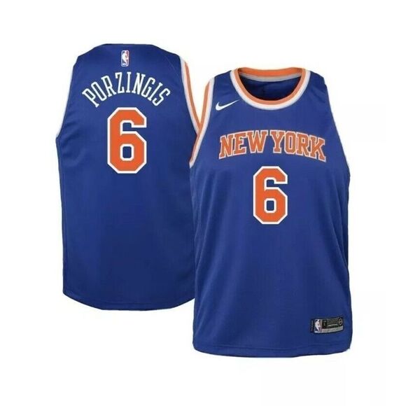 Kristaps Porzingis New York Knicks Nike Youth Swingman Jersey Icon Edition NWT S - Picture 1 of 1